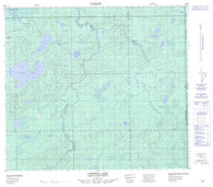 073M16 Cowper Lake Canadian topographic map, 1:50,000 scale