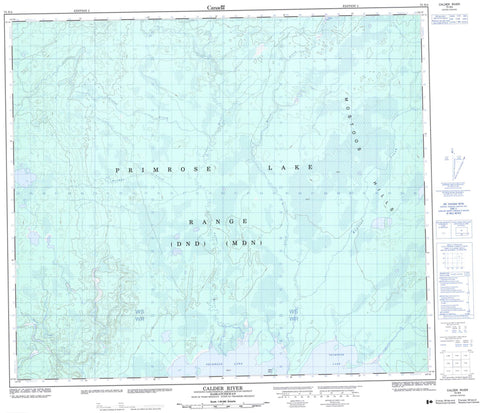 073N04 Calder River Canadian topographic map, 1:50,000 scale