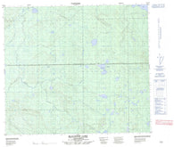 073N12 Mcalister Lake Canadian topographic map, 1:50,000 scale