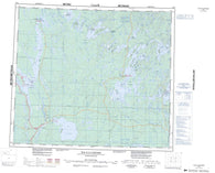 073O Ile A La Crosse Canadian topographic map, 1:250,000 scale