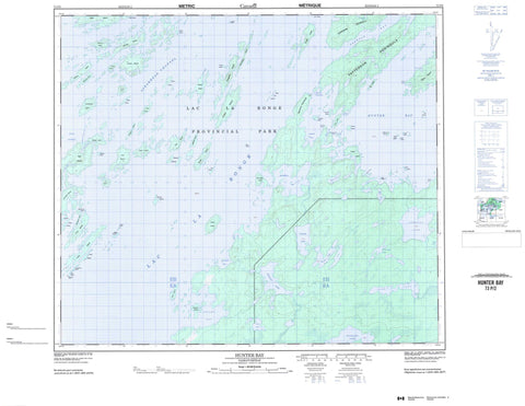 073P02 Hunter Bay Canadian topographic map, 1:50,000 scale