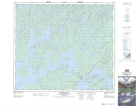 073P06 Nemeiben Lake Canadian topographic map, 1:50,000 scale