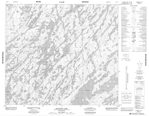 073P14 Mctavish Lake Canadian topographic map, 1:50,000 scale
