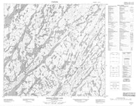 074A11 Middle Foster Lake Canadian topographic map, 1:50,000 scale