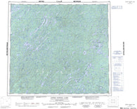 074A Upper Foster Lake Canadian topographic map, 1:250,000 scale