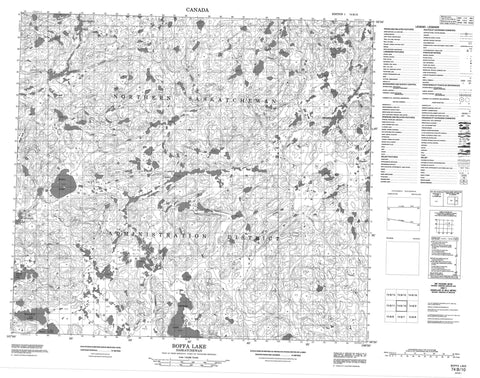 074B10 Boffa Lake Canadian topographic map, 1:50,000 scale