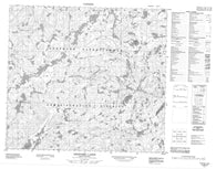 074B15 Desnomie Lakes Canadian topographic map, 1:50,000 scale