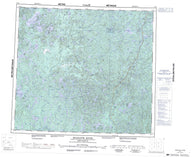 074B Mudjatik River Canadian topographic map, 1:250,000 scale