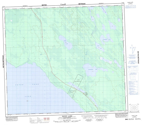 074C02 Mccoy Lake Canadian topographic map, 1:50,000 scale