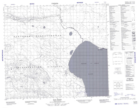 074C03 Hay Point Canadian topographic map, 1:50,000 scale