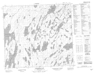 074C09 Josephson Lake Canadian topographic map, 1:50,000 scale