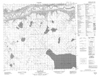 074C12 Wallis Bay Canadian topographic map, 1:50,000 scale