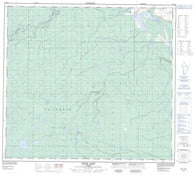 074D13 Ruth Lake Canadian topographic map, 1:50,000 scale