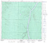 074E05 Bitumount Canadian topographic map, 1:50,000 scale