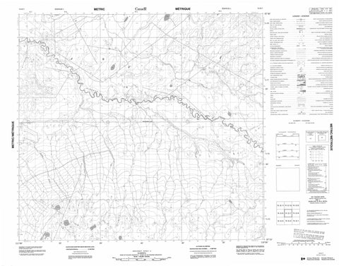 074E07 No Title Canadian topographic map, 1:50,000 scale