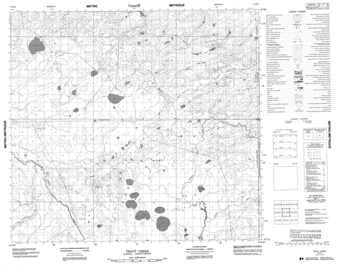 074E08 Trout Creek Canadian topographic map, 1:50,000 scale