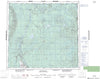 074E Bitumount Canadian topographic map, 1:250,000 scale