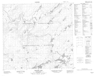 074F12 Wenger Lake Canadian topographic map, 1:50,000 scale