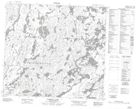 074G04 Nyberg Lakes Canadian topographic map, 1:50,000 scale
