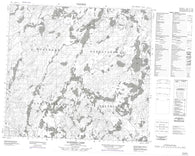 074G05 Dufferin Lake Canadian topographic map, 1:50,000 scale