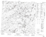074G12 Lisgar Lakes Canadian topographic map, 1:50,000 scale
