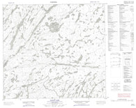 074H01 Bailey Lake Canadian topographic map, 1:50,000 scale