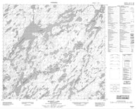 074H06 Russell Lake Canadian topographic map, 1:50,000 scale