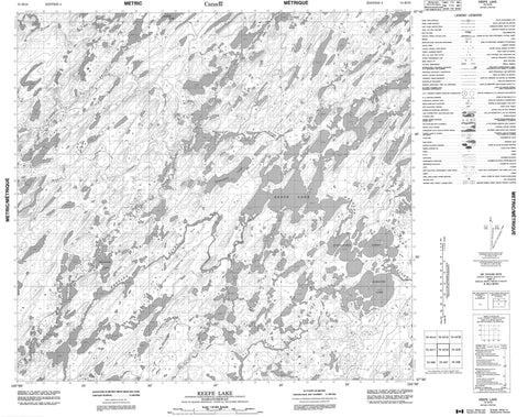 074H10 Keefe Lake Canadian topographic map, 1:50,000 scale