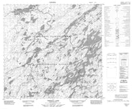 074I07 Theriau Lake Canadian topographic map, 1:50,000 scale
