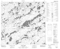 074I10 Ward Lakes Canadian topographic map, 1:50,000 scale