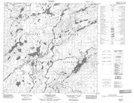074I12 Poitras Lake Canadian topographic map, 1:50,000 scale