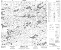 074I14 Umfreville Lake Canadian topographic map, 1:50,000 scale