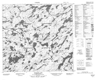 074I16 Kosdaw Lake Canadian topographic map, 1:50,000 scale