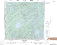 074I Pasfield Lake Canadian topographic map, 1:250,000 scale