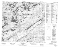 074J02 Sanderson Lake Canadian topographic map, 1:50,000 scale