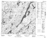 074J08 Thomson Lake Canadian topographic map, 1:50,000 scale