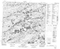 074J13 Urton Lake Canadian topographic map, 1:50,000 scale