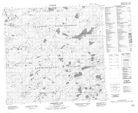 074K09 Morrison Lake Canadian topographic map, 1:50,000 scale