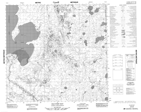 074L09 Old Fort Bay Canadian topographic map, 1:50,000 scale