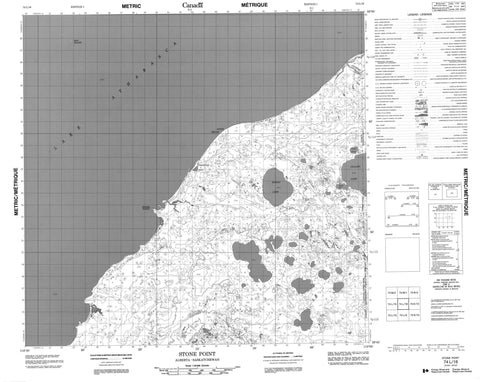 074L16 Stone Point Canadian topographic map, 1:50,000 scale