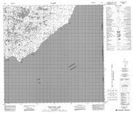 074M01 Winnifred Lake Canadian topographic map, 1:50,000 scale