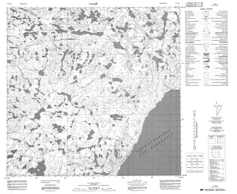 074M02 No Title Canadian topographic map, 1:50,000 scale