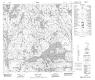 074M09 Colin Lake Canadian topographic map, 1:50,000 scale