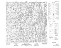 074M15 Mercredi Lake Canadian topographic map, 1:50,000 scale
