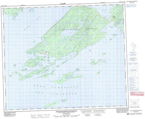 074N07 Crackingstone Peninsula Canadian topographic map, 1:50,000 scale