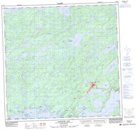 074N10 Uranium City Canadian topographic map, 1:50,000 scale