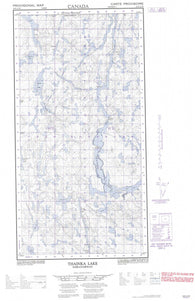 074N13W Thainka Lake Canadian topographic map, 1:50,000 scale