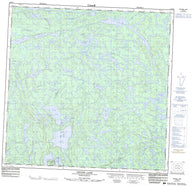 074O12 Nevins Lake Canadian topographic map, 1:50,000 scale