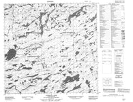 074P01 Cyprian Lake Canadian topographic map, 1:50,000 scale