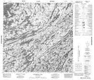 074P11 Chambeuil Lake Canadian topographic map, 1:50,000 scale